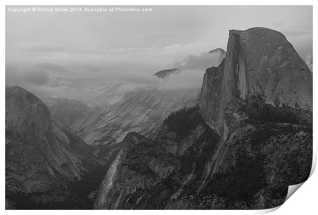  Half Dome, Yosemite National Park Print by Richie Miles