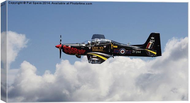  RAF Tucano - Trainer Display Aircraft Canvas Print by Pat Speirs