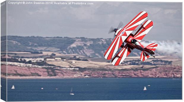  Pitts S2S Biplane Canvas Print by John Downes