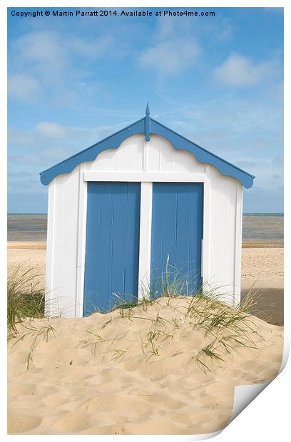  Southwold Beach Hut Print by Martin Parratt