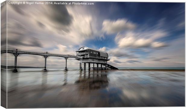Bembridge Lifeboat Station Zoom Canvas Print by Wight Landscapes