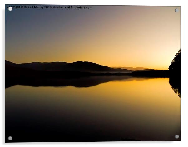  Sunset Symmetry Acrylic by Robert Murray