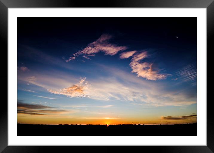 Sun Chasing the Moon  Framed Mounted Print by Lee Wilson