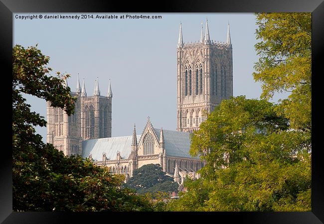 Lincoln Cathedral  Framed Print by daniel kennedy