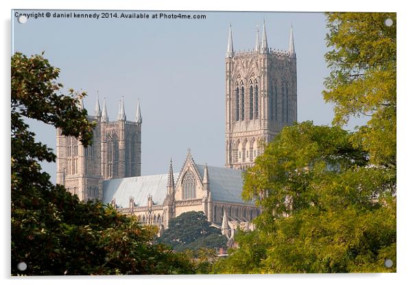 Lincoln Cathedral  Acrylic by daniel kennedy