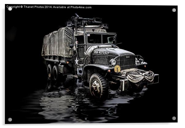  US Army Truck Acrylic by Thanet Photos