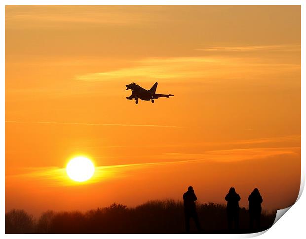  Sunset at RAF Coningsby Print by Philip Catleugh