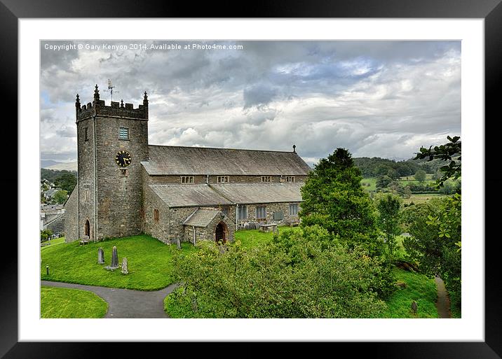   St Michael and All Angels Church Hawkshead Framed Mounted Print by Gary Kenyon