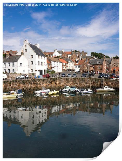 Crail Harbour Fife Scotland Print by Peter Jordan