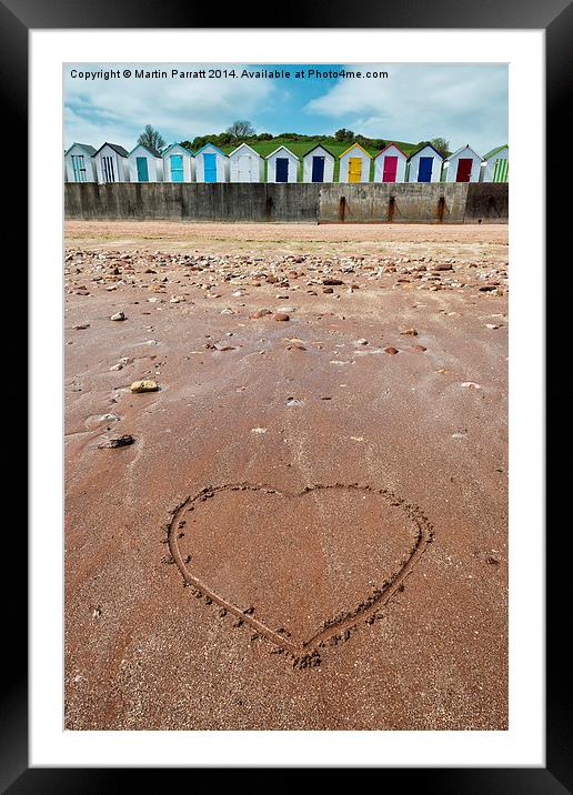 Broadsands Beach Huts Framed Mounted Print by Martin Parratt