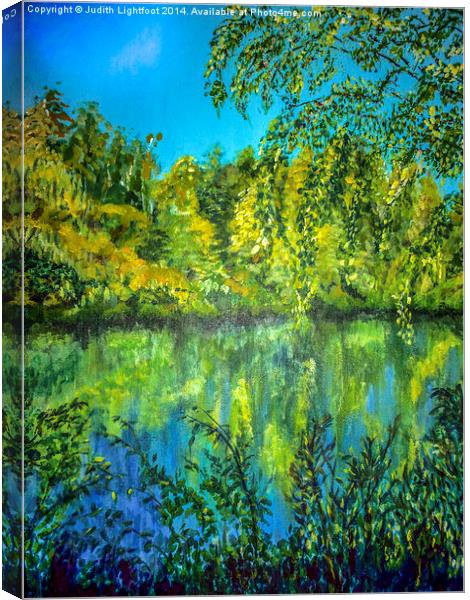 Reflections on Canvas Canvas Print by Judith Lightfoot