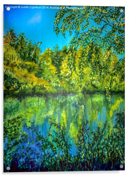  Reflections on Canvas Acrylic by Judith Lightfoot