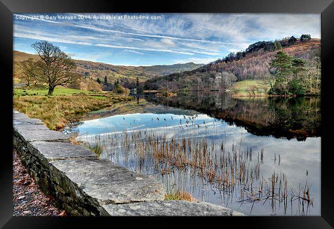  Rydalwater Reflections Framed Print by Gary Kenyon