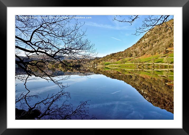  Rydalwater Refelections Framed Mounted Print by Gary Kenyon