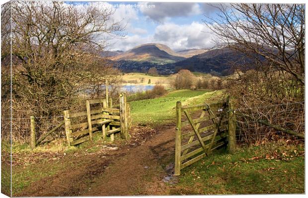  Gate To The Countryside Latterbarrow Canvas Print by Gary Kenyon