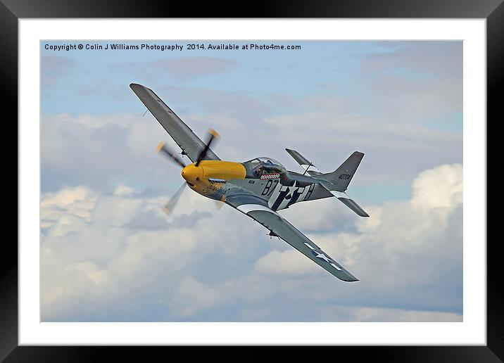  P51 Mustang Ferocious Frankie Framed Mounted Print by Colin Williams Photography