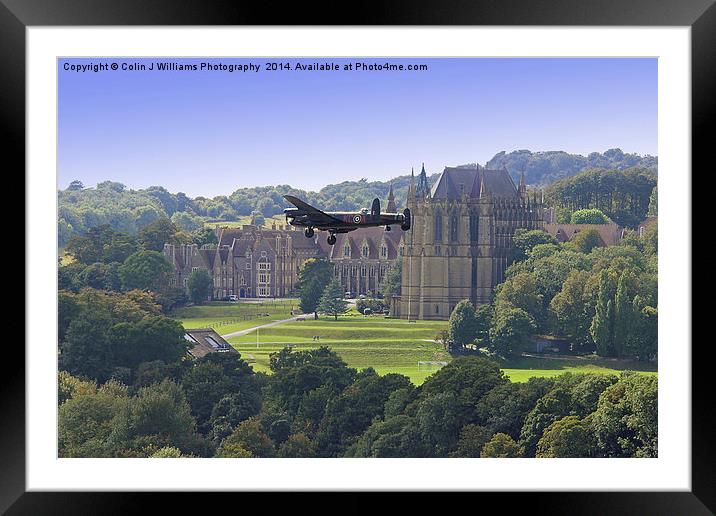  Lancaster and Lancing College Chapel  Framed Mounted Print by Colin Williams Photography