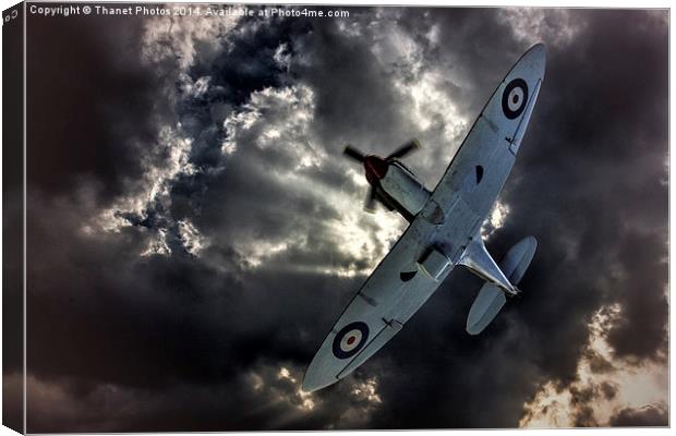  into the clouds Canvas Print by Thanet Photos