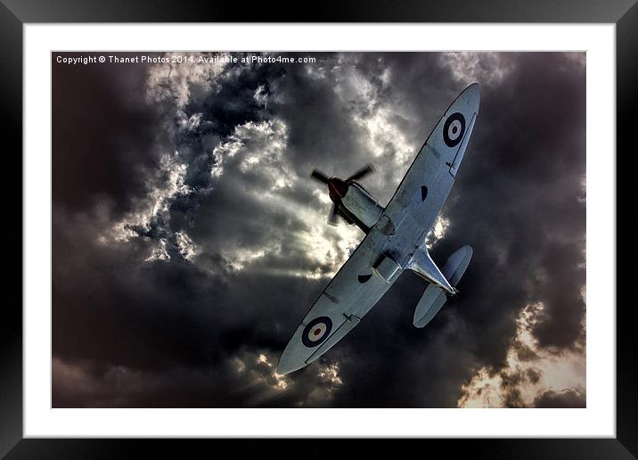  into the clouds Framed Mounted Print by Thanet Photos