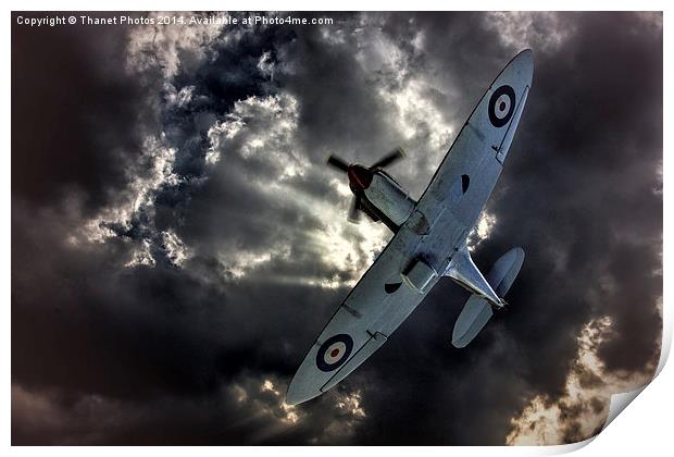  into the clouds Print by Thanet Photos