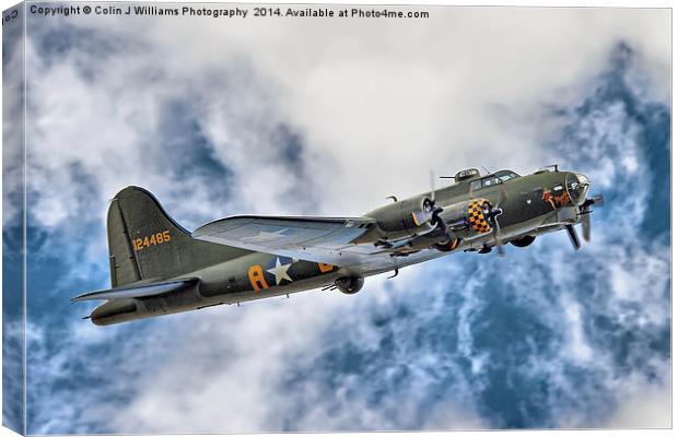 B17 Sally B - A Flying Legend  Canvas Print by Colin Williams Photography