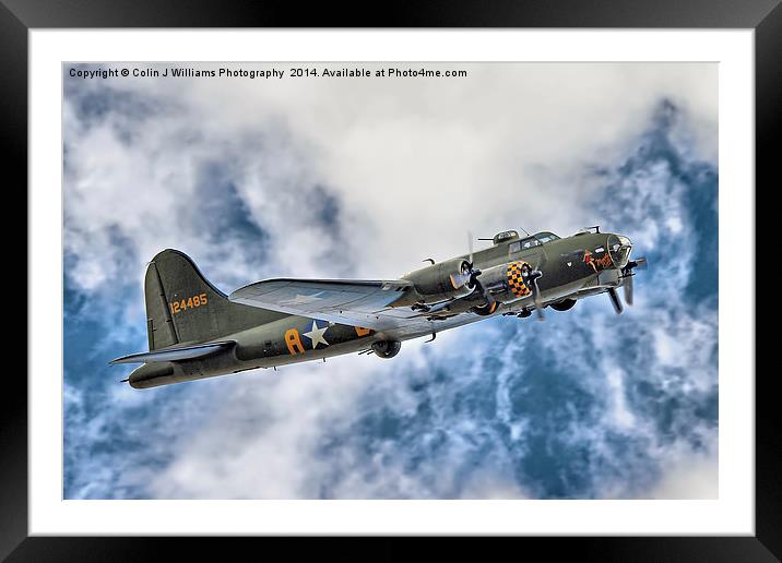  B17 Sally B - A Flying Legend  Framed Mounted Print by Colin Williams Photography