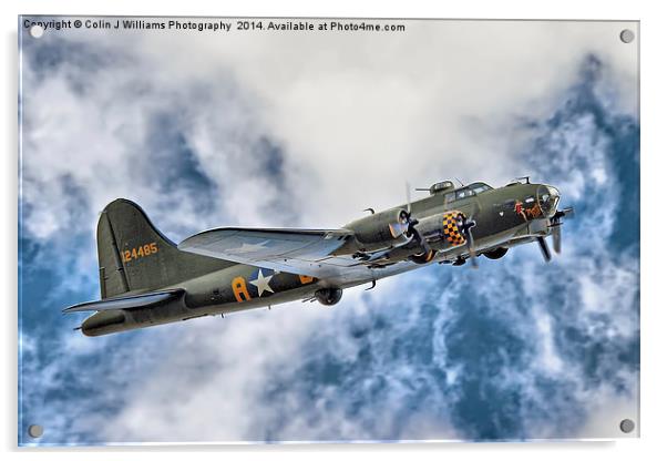  B17 Sally B - A Flying Legend  Acrylic by Colin Williams Photography