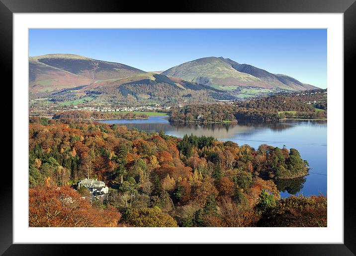 Blencathra from Catbells  Framed Mounted Print by Ian Duffield