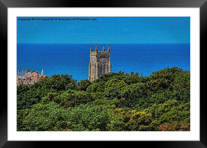 Cromer Church Tower St Peter & St Paul Norfolk Framed Mounted Print by Avril Harris