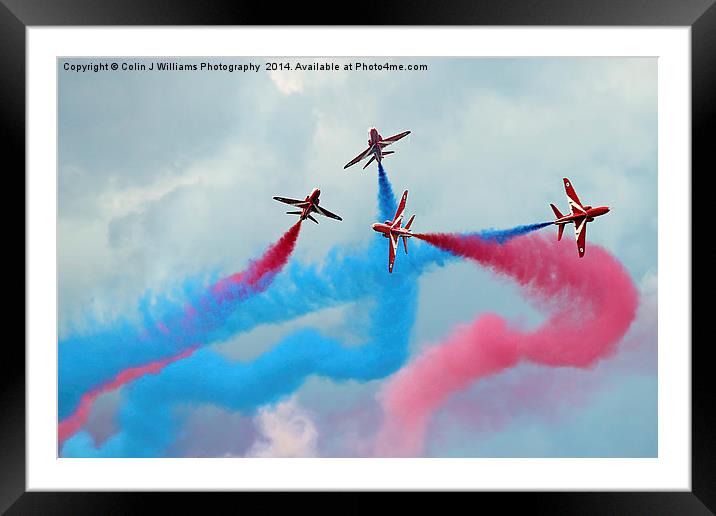  The Red Arrows Gypo Break - Dunsfold 2014 Framed Mounted Print by Colin Williams Photography