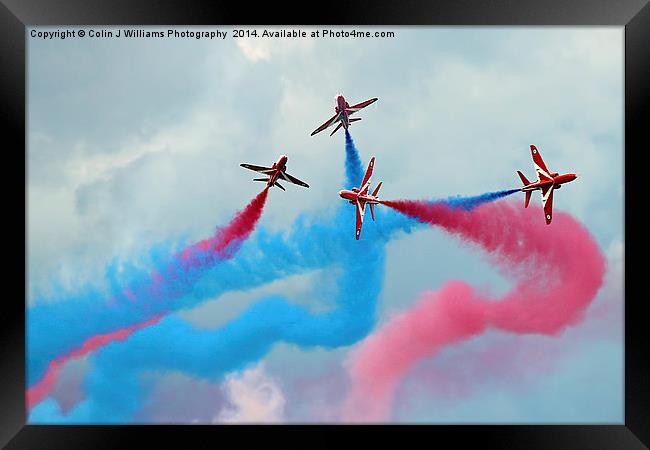  The Red Arrows Gypo Break - Dunsfold 2014 Framed Print by Colin Williams Photography