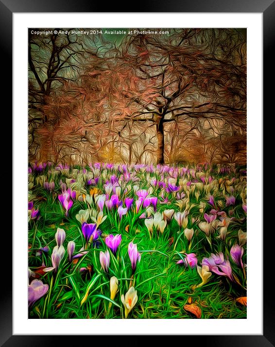  Early Spring Framed Mounted Print by Andy Huntley