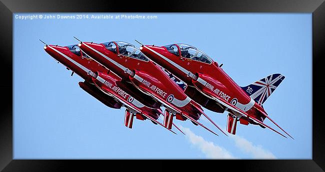  The Red Arrows Framed Print by John Downes