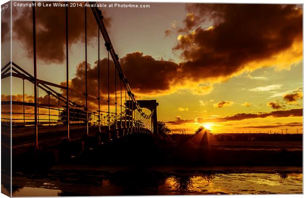  Sunset on the Other Side Canvas Print by Lee Wilson