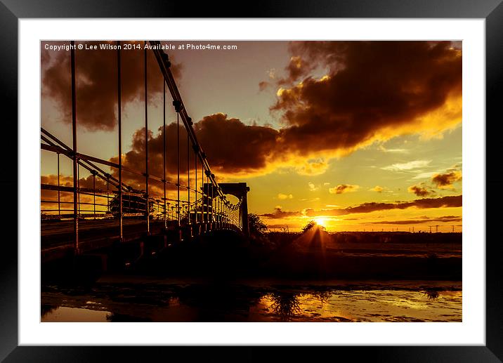  Sunset on the Other Side Framed Mounted Print by Lee Wilson