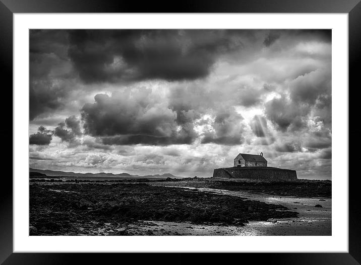  The Church in the Sea Framed Mounted Print by Mal Bray