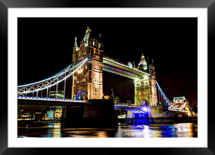 Tower Bridge  Framed Mounted Print by David Pyatt