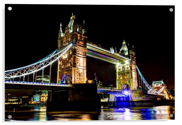 Tower Bridge  Acrylic by David Pyatt