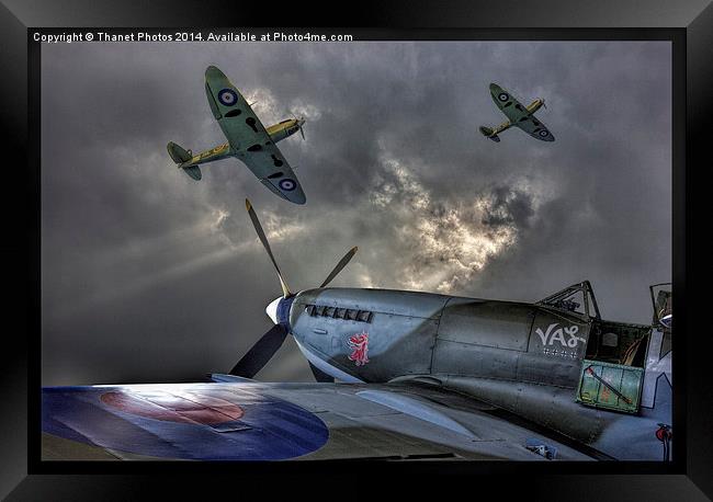  Spitfires Framed Print by Thanet Photos