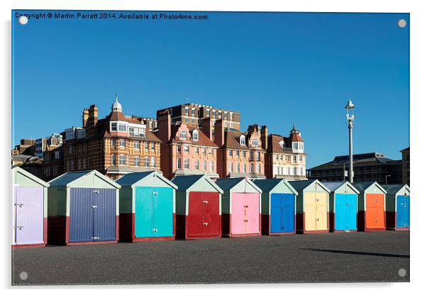 Hove Beach Huts Acrylic by Martin Parratt