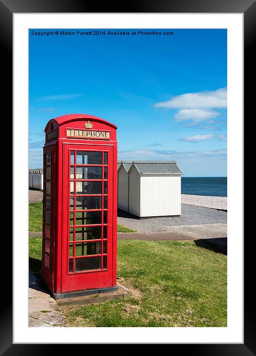 Red Phone Box Framed Mounted Print by Martin Parratt