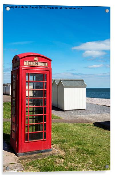 Red Phone Box Acrylic by Martin Parratt