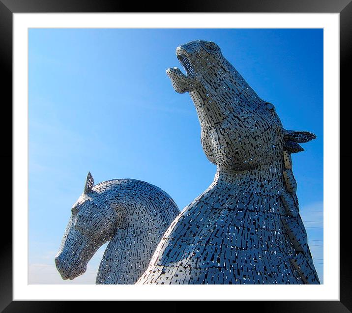  the kelpies Framed Mounted Print by dale rys (LP)