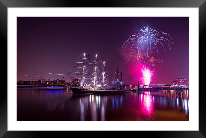  Tall Ships at Royal Woolwich Arsenal 2014 with Fi Framed Mounted Print by John Ly