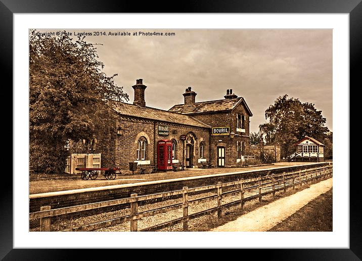 Hadlow Road Station Framed Mounted Print by Pete Lawless