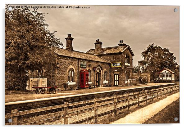  Hadlow Road Station Acrylic by Pete Lawless