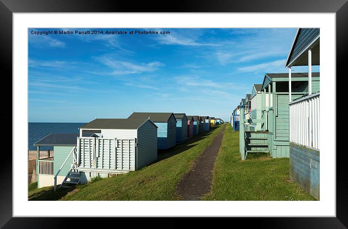 Whitstable (Tankerton) Beach Huts Framed Mounted Print by Martin Parratt