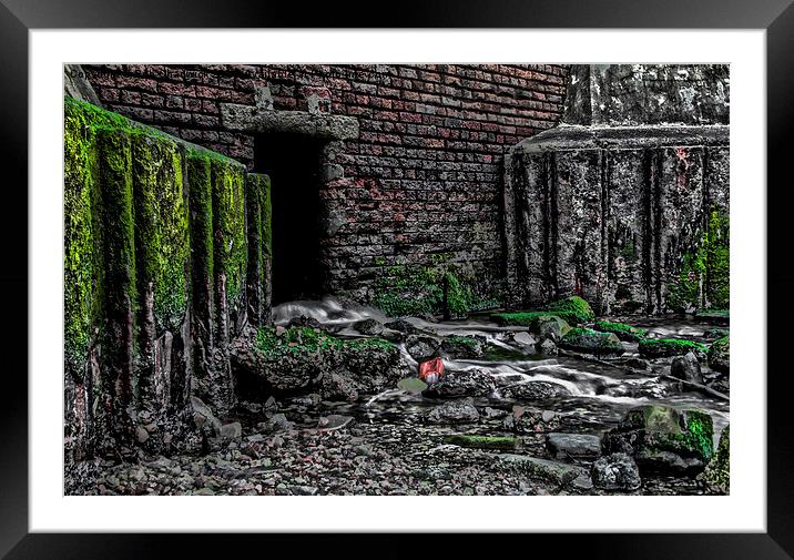  Water outlet HDR Framed Mounted Print by Rob Chadwick