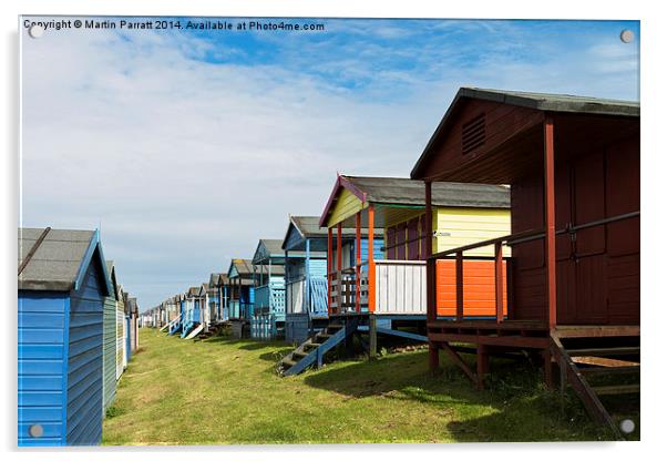 Whitstable Beach Huts Acrylic by Martin Parratt