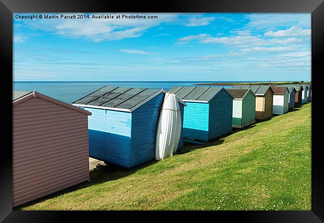 Whitstable (Tankerton) Beach Huts Framed Print by Martin Parratt